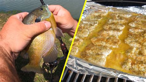 Catch n' Cook Bluegill and Crappie on the Grill - YouTube