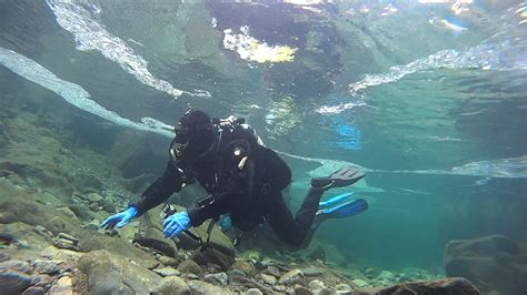 Diving a crystal clear river, Birks Bridge, Lake District - YouTube