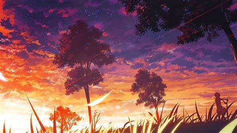 Aesthetic Anime Sunset Wallpapers - Wallpaper Cave