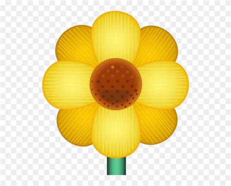 Download Yellow Flower Emoji Png Clipart Png Download - PikPng