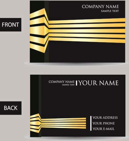 Set of creative modern business cards vector Vectors graphic art designs in editable .ai .eps ...