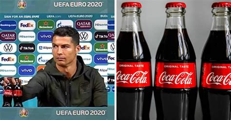 Coca-Cola Lose $ 4 Billion After Cristiano Ronaldo Removes Bottle In The Conference