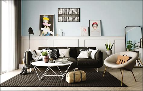 Living Room Design Ideas Black Leather Couch - Living Room : Home ...