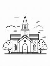 Church Coloring Pages Printable Free And Easy sketch template