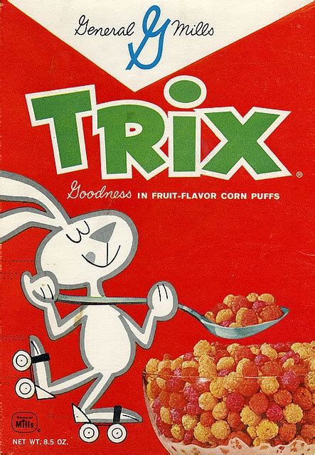 Trix cereal box | Trix cereal, Cereal box, Vintage packaging