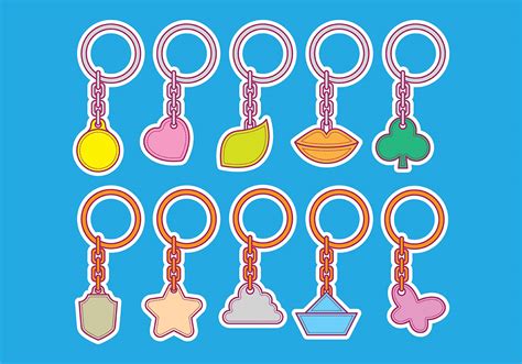 Vector Shape Key Chain Icons - Download Free Vector Art, Stock Graphics & Images