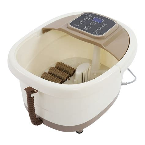 HERCHR Pedicure Tub, Foot Massager, Portable Foot Spa Bath Massager Bubble Heat Soaker Vibration ...