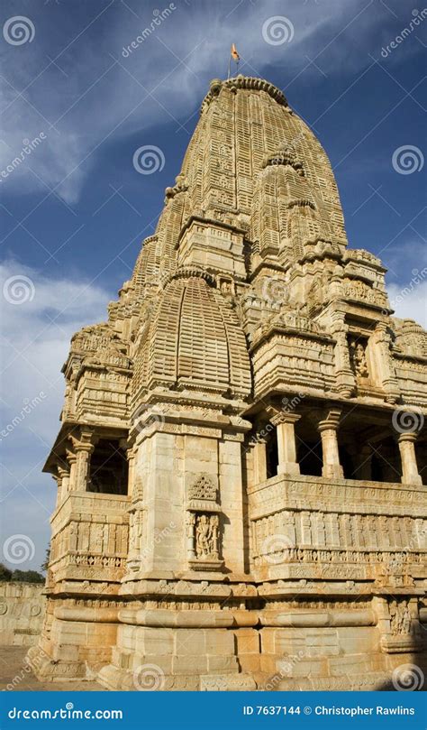 An Indian Temple at Chittor Stock Photo - Image of impressive, civilization: 7637144