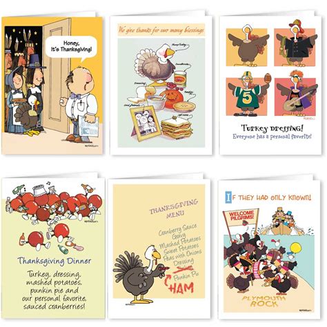 Stonehouse Collection: Funny Assorted Thanksgiving Cards