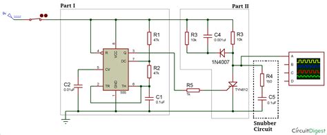 Thyristor Switching using Snubber Circuit