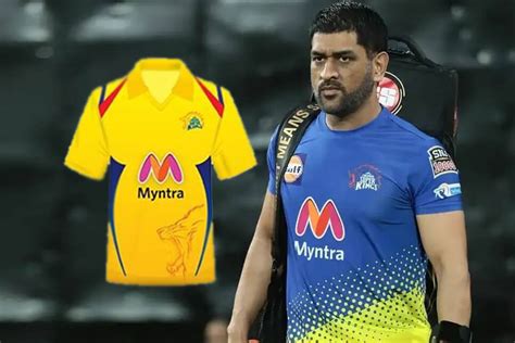 IPL 2021: MS Dhoni unveils new Chennai Super Kings jersey.