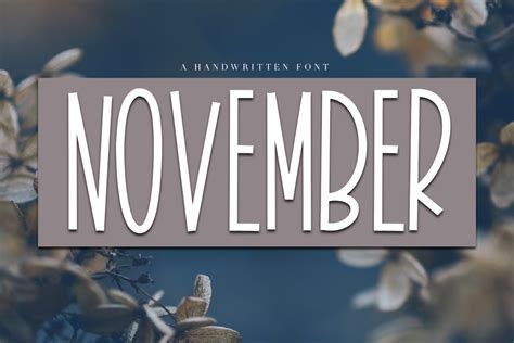 November - A Tall Handwritten Font