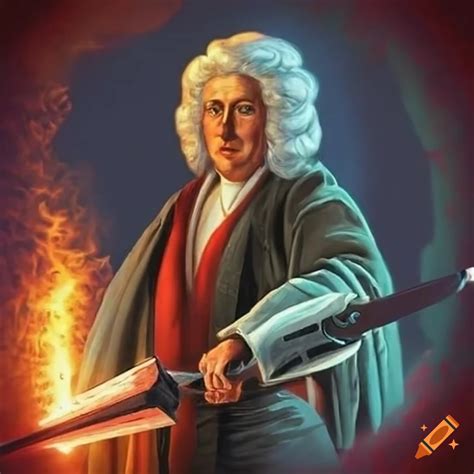 Newton with a flaming laser sword