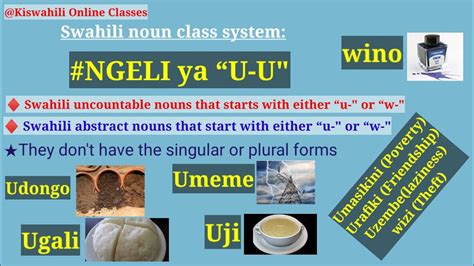 NGELI ya “U-U" #SwahiliforIntermediate level - YouTube