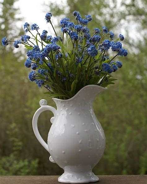 forget-me-not bouquet | pitcher perfect | Pinterest