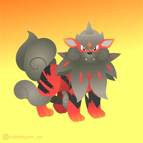 Hisuian Arcanine art (OC) : r/Pokemonlegends