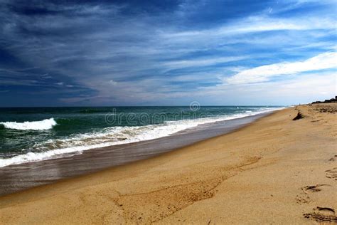 Kitty Hawk Beach Seascape With Umbrella Stock Photo - Image of ocean, beauty: 99327162