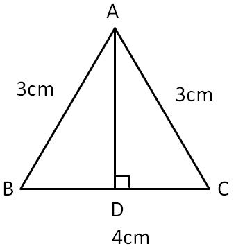 Area Of Isosceles Triangle - Pythagoras Theorem - Area of an Isosceles Triangle ... - The word ...