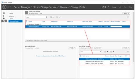 Configuring Storage Spaces {Storage Pool} in Windows Server