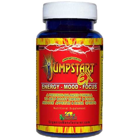 JumpStart EX Natural Energy Boost Focus & Mood Support Supplement by 4 ...