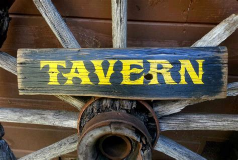 TAVERN Sign. Hand Lettered on reclaimed boards. Vintage | Etsy