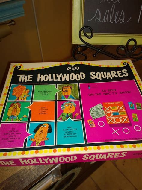 Vintage 1967 The Hollywood Squares Board Game by 208Vintage