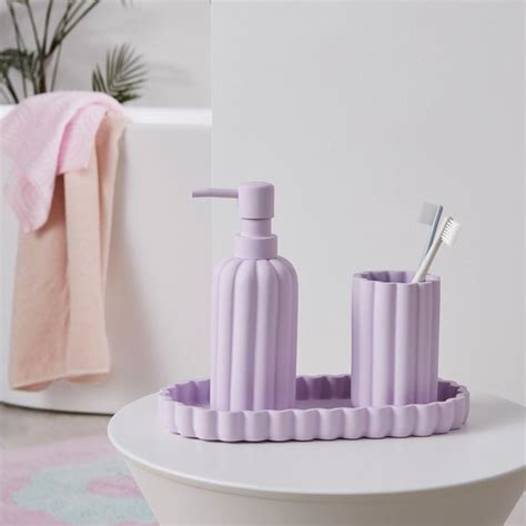 Delphine Lilac Bathroom Accessories | Adairs