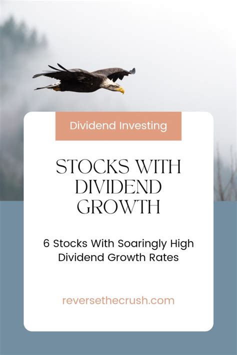 Stocks With Dividend Growth: 6 Stocks With Soaringly High Dividend ...