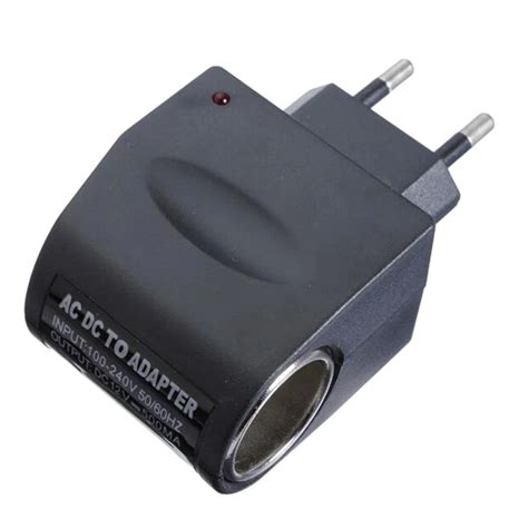 1PC 500mA EU Plug Car Power Adapter Converter 220V AC to 12V DC Charger Socket Input 7cm x 4.5cm ...