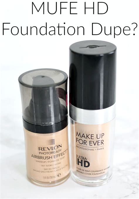 MUFE HD Foundation Dupe? Revlon Airbrush Effect Foundation Review | Makeup forever ultra hd ...