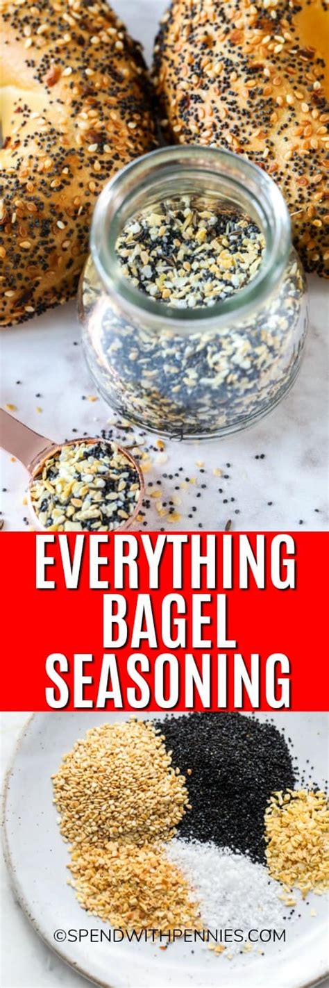 Everything Bagel Seasoning {5 ingredients!} - Spend With Pennies