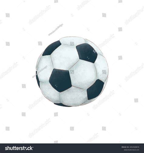 Realistic Hand Drawn Football Illustration Stock Illustration 2052928874 | Shutterstock