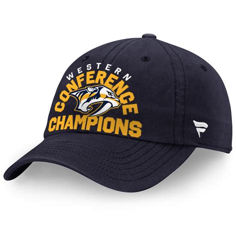 Men's Nashville Predators Fanatics Branded Navy 2017 Western Conference ...