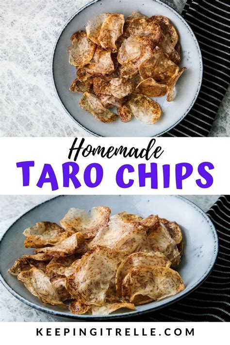 Homemade Taro Chips | Air fryer recipes healthy, Taro recipes, Taro recipes food