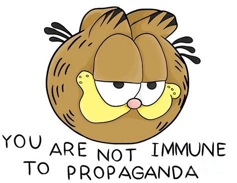 Garfield You are not immune to propaganda HD Poster Digital Art by Ha Pham