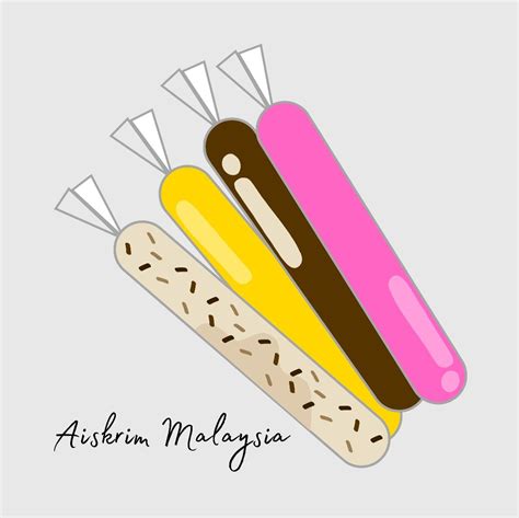 Aiskrim Malaysia illustration | Candy for sale, Ice candy, Ice cream business