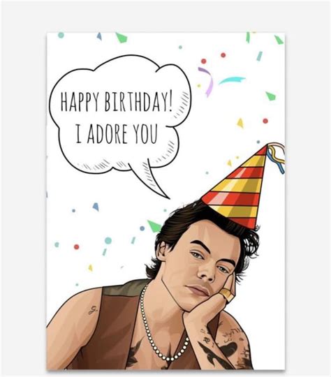 Harry Styles Birthday Card Printable Free