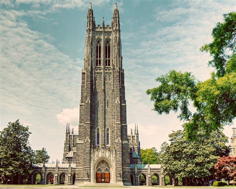 Duke University Chapel Photo: Vintage Spring at Duke Chapel | Etsy