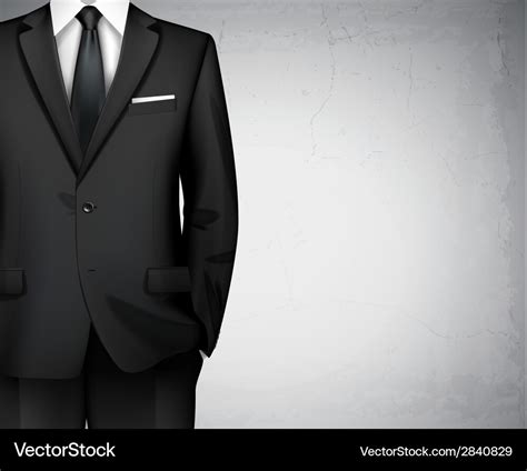 Businessman suit background Royalty Free Vector Image