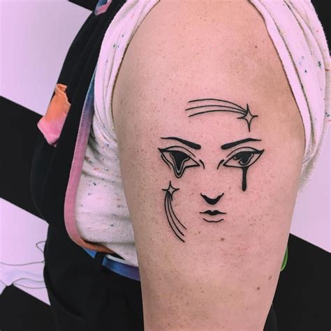 Trippy space face tattoo | Face tattoo, Portland tattoo, Tattoos