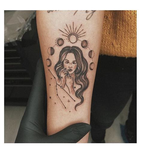 moon child 🤍🌒 | Moon child tattoo, Taurus tattoos, Goddess tattoo