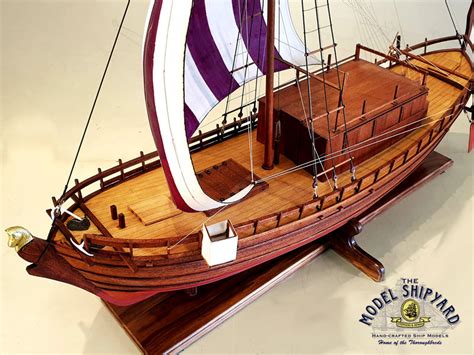 Phoenicia Wooden Scale Model Ship Deck View | The Model Shipyard