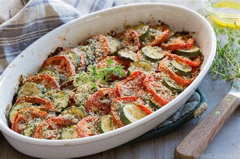 Summer Tomato Zucchini Casserole - A Foodcentric Life