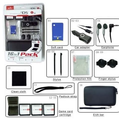 Pack accessories 16 in 1 travel kit nintendo dsi xl | eBay