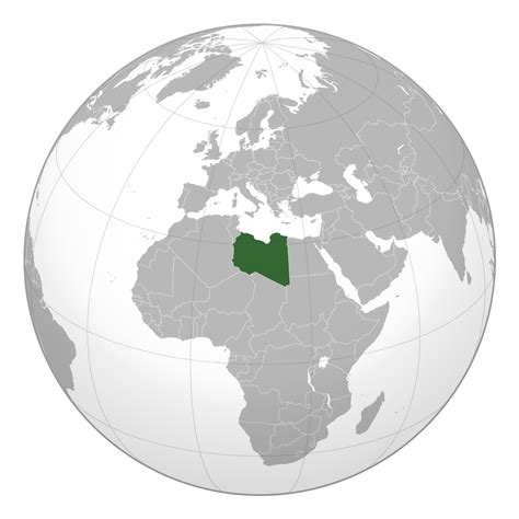 Large location map of Libya in Africa | Libya | Africa | Mapsland | Maps of the World