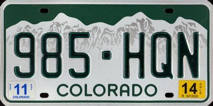 Colorado license plate history – South Platte Sentinel