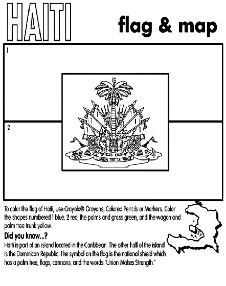 Haiti Flag Coloring Page - Coloring Home