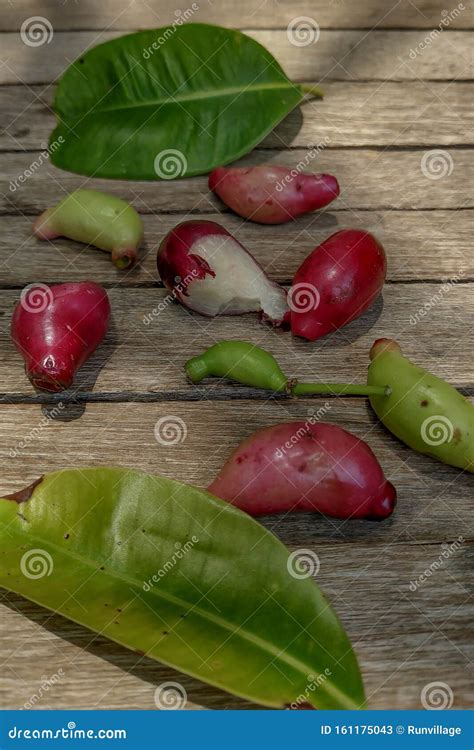 Exotic Fruit Syzygium Cumini. Java Plum. Called in Indonesia As Jamblang or Juwet on Wooden ...