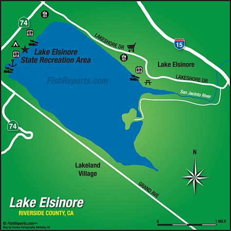 Lake Elsinore - Fish Reports & Map