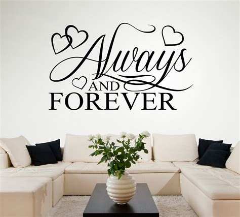 Always and Forever Family Vinyl Wall Art Sticker fm22 - Etsy